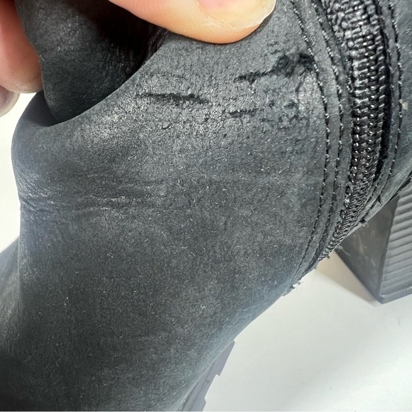 Clarks Women's Verona Step Boots Ankle Booties Black Leather Size US 8 - Picture 6 of 11